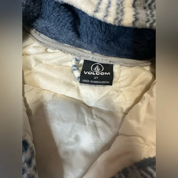 VOLCOM plaid flannel Toddler coat sz 2T - NWT - Picture 5 of 8